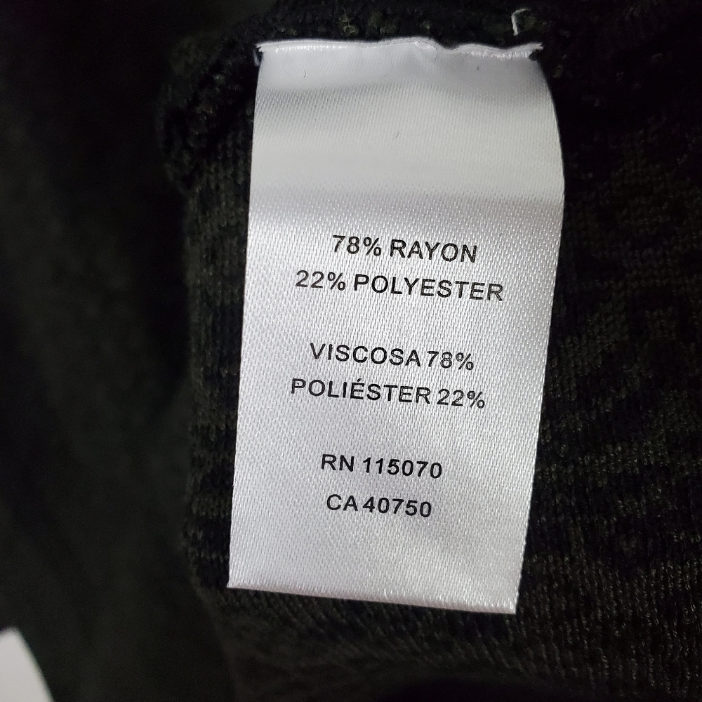 Nina Leonard NWT fit and flare sweater dress olive and black - Picture 3 of 6
